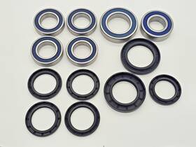Rj25-750 Rjatv Yamaha Timberwolf Yfb250fw 4wd 1994-2000 Front And Rear Wheel Bearings Seals