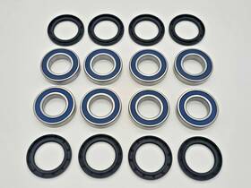 Rjatv Rj25-783 Suzuki Ltf500f Quadrunner 1998-2002 Front And Rear Wheel Bearings Seals