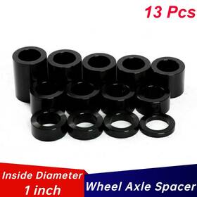 Hd-was-26-bla-sky Skywave 13pcs Wheel Axle Spacers Od 1.5 Inch Id 1 For Harley Touring Flh Dyna Sportster Xl