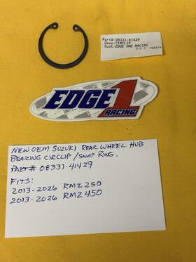 Suzuki 08331-41429 2013-2026 Rmz250 / Rmz450 Rear Wheel Hub Bearing Circlip/ Snap Ring