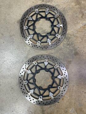 59210-17k01 Suzuki 2017-2024 Gsxr 1000 Used Oem Front Brake Rotors Straight