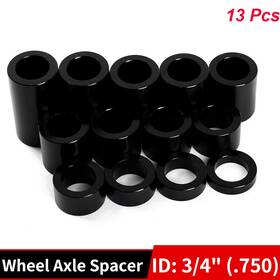 Hd-was-19-bla-sky-1230 Tarazon 13pcs Wheel Axle Spacers 3/4 Inch Id 1 1/8 Od Dyna Fxd Sportster Softail Touring