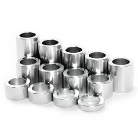 Hd-was-19-sil-fb721 Tarazon 13pcs Wheel Axle Spacers Id 3/4 Inch Od 1 1/8 For Harley Touring Softail Fxstb Fxwg