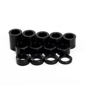 Hd-was-26-bla-rf-0814 Tarazon 13 Wheel Axle Spacers Kit Id 1 Inch Od 1.5 For Harley Softail Heritage Fatboy Fxst