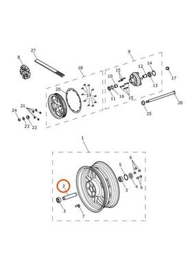 T2010359 Triumph Motorcycles - Genuine Oem Rear Wheel Internal Spacer