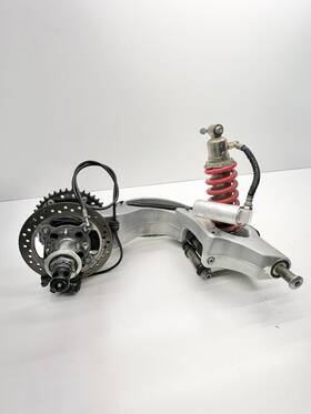 T2055200 Triumph 2002-2004 Speed Triple 955i Rear Shock Suspension Swingarm Axle Complete