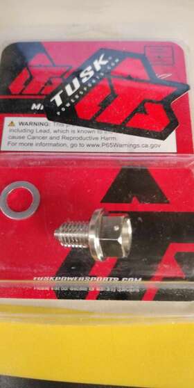 162-943-0002 Tusk Magnetic Drain Bolt M10 X 1.50mm Thread 1629430002