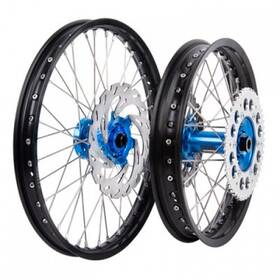 1934950003 Tusk Impact Complete Front/rear Wheel Package 1.60 X 21 / 2.15 18 Black