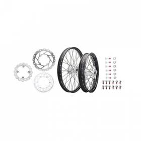 1934950008 Tusk Impact Complete Front/rear Wheel Package 1.60 X 21 / 2.15 18 Black