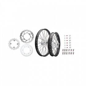 1934950022 Tusk Impact Complete Front/rear Wheel Package 1.60 X 21 / 2.15 18 Black