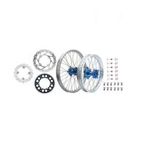 1934950055 Tusk Impact Complete Front/rear Wheel Package 1.60 X 21 / 2.15 19 Silver