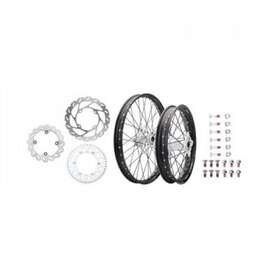 1934950064 Tusk Impact Complete Front/rear Wheel Package 1.60 X 21 / 2.15 18 Black