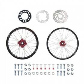 1934950090 Tusk Impact Complete Front/rear Wheel Package 1.60 X 21 / 2.15 18 Black