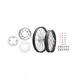 1934950094 Tusk Impact Complete Front/rear Wheel Package 1.60 X 21 / 2.15 18 Black