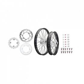 1934950095 Tusk Impact Complete Front/rear Wheel Package 1.60 X 21 / 2.15 19 Black
