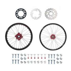 1934950097 Tusk Impact Complete Front/rear Wheel Package 1.60 X 21 / 2.15 19 Black