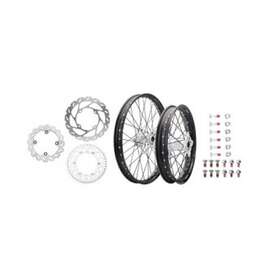 1934950105 Tusk Impact Complete Front/rear Wheel Package 1.60 X 21 / 2.15 18 Black