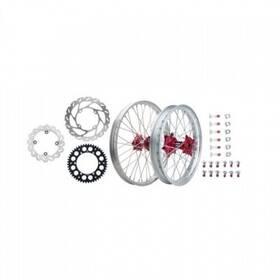1934950118 Tusk Impact Complete Front/rear Wheel Package 1.60 X 21 / 2.15 19 Silver