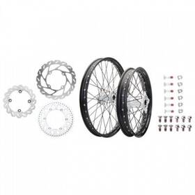 1934950164 Tusk Impact Complete Front/rear Wheel Package 1.60 X 21 / 2.15 19 Black