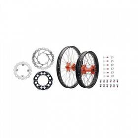1934950189 Tusk Impact Complete Front/rear Wheel Package 1.60 X 21 / 2.15 18 Black