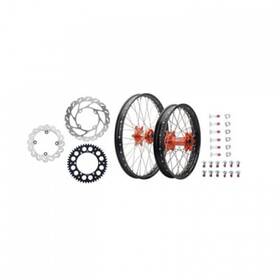 1934950190 Tusk Impact Complete Front/rear Wheel Package 1.60 X 21 / 2.15 19 Black