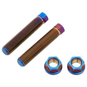 2073170003 Tusk Titanium Axle Adjuster Bolts Burnt Blue