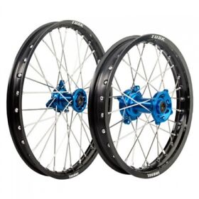 Tusk Impact Complete Front Rear Wheel Package 1.60 X 21 2.15 18 Black