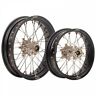 Tusk Impact Supermoto Complete Front And Rear Wheel Set