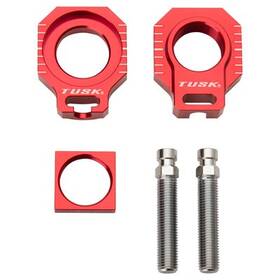 Rab19-redb5a3-b42623 Tusk Racing Axle Block Red For Ktm 450 Sx-f Factory Edition 2013-2021