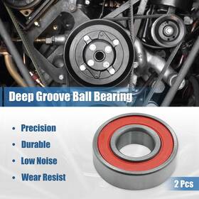6003rs Uxcell 2pcs Universal Deep Groove Sealed Shielded Ball Bearing 35 X 17 10mm