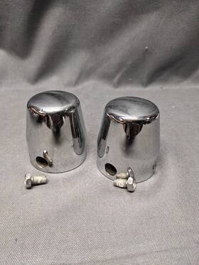 56525 V-factor Cover Set Axle Bolt Nut Rear Harley Softail Chrome Fxst Fxstc Fxsts Flst 87-06