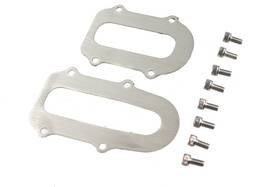 51-0680 V-twin Polished Stainless Steel Rear Axle Protector Plates For Replica Rigid Frames
