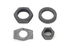 71147p V-twin Parkerized Rear Axle Nut And Lock Kit For 1930-1972 Big