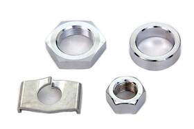 8832-4t V-twin Chrome Rear Axle Nut And Lock Kit - Part #8832-4t
