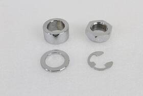 41242-08 V-twin Manufacturing 2508-4 Rear Axle Spacer Set Smooth Style Chrome For Harley Cam 2008-up #41242-08