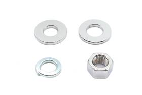 44-0520 V-twin Manufacturing Chrome Rear Axle Nut Kit For Harley Shovelhead Evo Sportster 1973-up