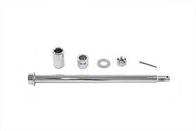 44-0610 V-twin Manufacturing Chrome Rear Axle Kit For Touring 80-99 And Softail 84-06