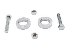 44-0698 V-twin Manufacturing Chrome Rear Axle Adjuster Kit Fits Harley Davidson Flst Fxst 2008-2017