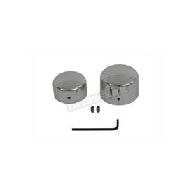 44-0742 V-twin Manufacturing Chrome Rear Axle Nut Cover Set -