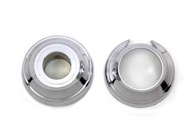 V-twin Manufacturing 44-1742 Front Axle Spacer Set Chrome For Harley Cam Milwaukee Eight 2008-up Flt