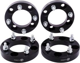 At409-324 Vlaoschi Black Forged 4x110 To 4x137 Atv Wheel Adapters 1.25 Inch - Pack Of 4