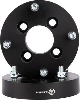 At410-3822 Vlaoschi Black Forged 4x110 To 4x156 Wheel Adapters 1.5 Inch 12x1.5 Studs
