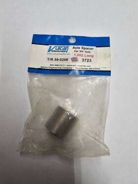 59-0208 Vulcan Engineering Axle Spacer For 3/4 Inch T/r 1.062 Long