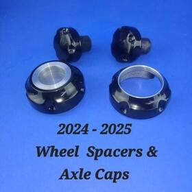 909815 Willy Shiny Harley 2024-2025 Abs Wheel Spacers And Axle Caps Machined To Match Factory
