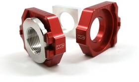 1231-1667 Works Connection 17-256 Elite Axle Blocks Red 66-17256