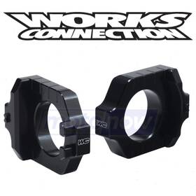 4909 Works Connection Mn/4909 Elite Axle Blocks For 2019-2020 Kawasaki Kx450 - Drive Fa