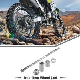 X Autohaux 767153068553 1 Set Atv Front Rear Axle With Bushing And Screw Bolt M12 280mm Wheel