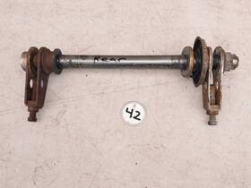 150-25381-01-00 Yamaha 1976 Dt400 Rear Axle Spacers Chain Adjusters #150-25381-01-00