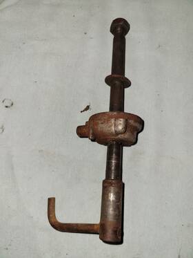 43g-25181-00-00 Yamaha 1986 It200 Front Wheel Axle Bolt /nut With Speedo And Washer 1984 1985