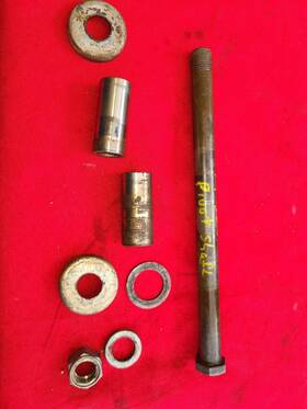 5x4-22141-01 Yamaha 1985 85 86 Trials 350 Ty350 Pivot Shaft Swingarm Bolt Axle